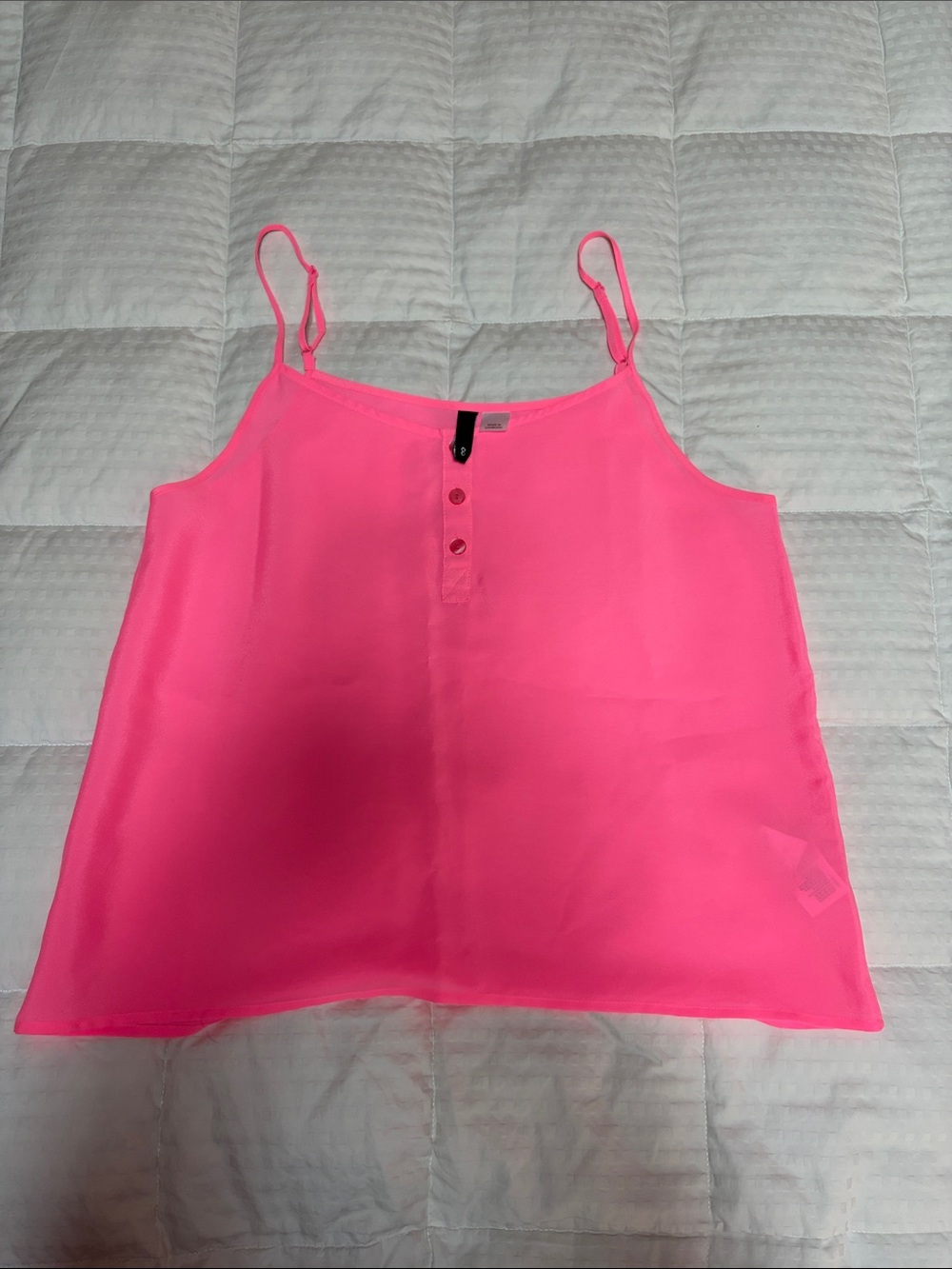 H&M Neon Pink Spaghetti Strap Camisole